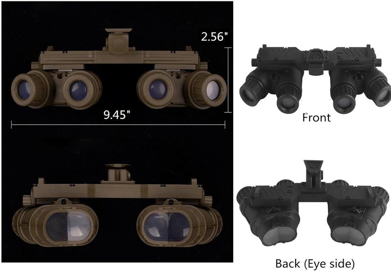 Hdlsina Airsoft Tactical GPNVG 18 Night Vision Goggles Dummy Binoculars No Function NVG Model for Tactical Decoration and Props - Image 3